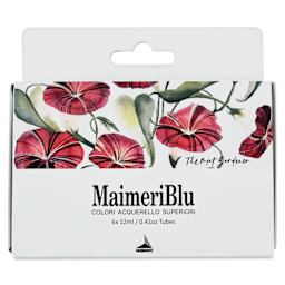 Maimeri Blu Artist Watercolors - Set of 6, Bloom Boldly with Sarah Simon TheMintGardener, 12 ml, front of package