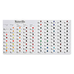 Maimeri Blu Artist Watercolor - 90 Color Dot Card open