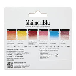 Maimeri Blu Artist Watercolor - Set of 6, Venice, 12 ml Tubes