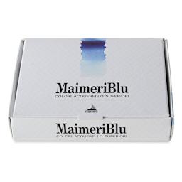 Maimeri Blu Artist Watercolor - Introduction Set of 5, Assorted Colors, 12 ml Tubes (In packaging, Box lid closed)