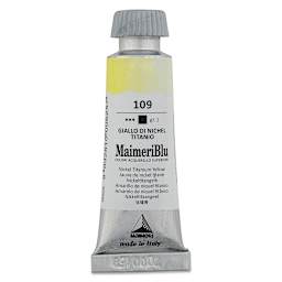 Maimeri Blu Artist Watercolor - Nickel Titanium Yellow, 12 ml Tube