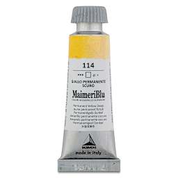Maimeri Blu Artist Watercolor - Permanent Yellow Deep, 12 ml Tube