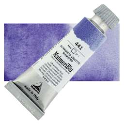 Maimeri Blu Artist Watercolor - Ultramarine Blue, 12 ml Tube and swatch