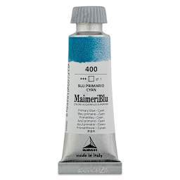 Maimeri Blu Artist Watercolor - Primary Blue Cyan, 12 ml Tube