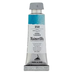 Maimeri Blu Artist Watercolor - Turquoise Green, 12 ml Tube