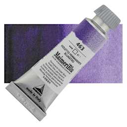 Maimeri Blu Artist Watercolor - Permanent Violet Blue, 12 ml Tube and swatch