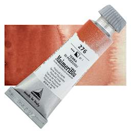 Maimeri Blu Artist Watercolor - Pozzuoli Earth, 12 ml Tube and swatch