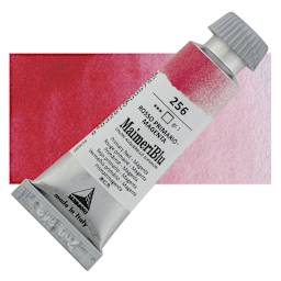 Maimeri Blu Artist Watercolor - Primary Red Magenta, 12 ml Tube and swatch