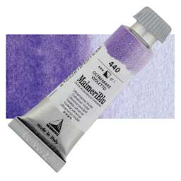 Maimeri Blu Artist Watercolor - Ultramarine Violet, 12 ml Tube and swatch