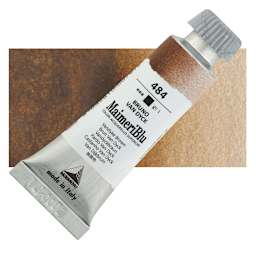 Maimeri Blu Artist Watercolor - Vandyke Brown, 12 ml Tube and swatch