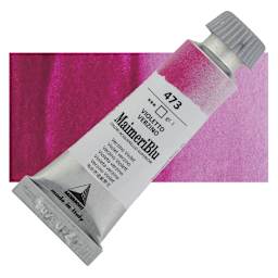 Maimeri Blu Artist Watercolor - Verzino Violet, 12 ml Tube and swatch