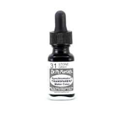 Dr. Ph. Martin's Synchromatic Transparent Watercolor Stone Gray 0.5 oz