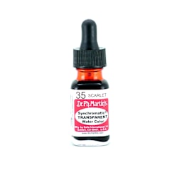 Dr. Ph. Martin's Synchromatic Transparent Watercolor Scarlet 0.5 oz