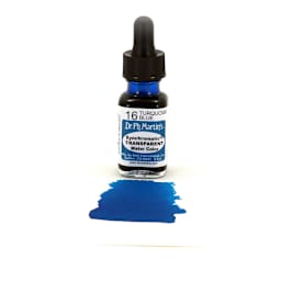Dr. Ph. Martin's Synchromatic Transparent Watercolor Turquoise Blue 0.5 oz