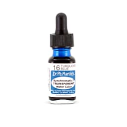 Dr. Ph. Martin's Synchromatic Transparent Watercolor Turquoise Blue 0.5 oz