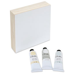 Gamblin Artist's Oil Color - Set of 3, Whites, 37 ml Tubes and panel