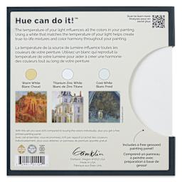 Gamblin Artist's Oil Color - Set of 3, Whites, 37 ml back of package