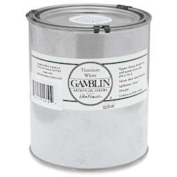 Gamblin Artist's Oil Color - Titanium White, 32 oz Can