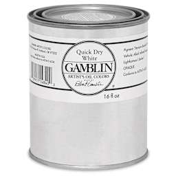 Gamblin Artist's Oil Color - Quick Dry White, 16 oz Can