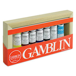 Gamblin Artists' Oil Color - Gift Set, Set of 7 with panel (In package)