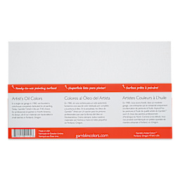 Gamblin Artists' Oil Color - Gift Set, Set of 7 with panel (Back of package)