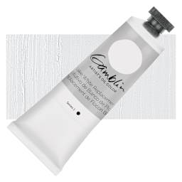 Gamblin Artist's Oil Color - Flake White Replacement, 37 ml tube and swatch