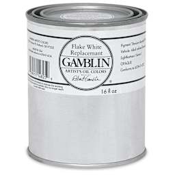 Gamblin Artist's Oil Color - Flake White Replacement, 16 oz Can