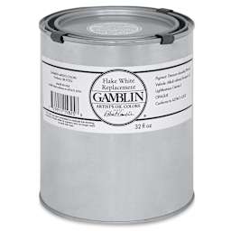Gamblin Artist's Oil Color - Flake White Replacement, 32 oz Can
