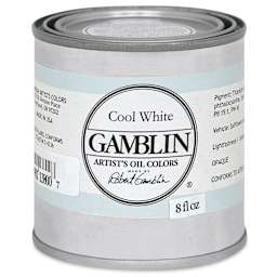 Gamblin Artists' Oil Color - Cool White, 8 oz can