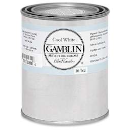 Gamblin Artists' Oil Color - Cool White, 16 oz can