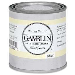 Gamblin Artists' Oil Color - Warm White, 8 oz can