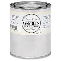 Gamblin Artists' Oil Color - Warm White, 16 oz can