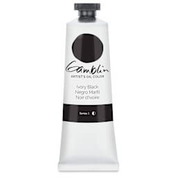 Gamblin Artist's Oil Color - Ivory Black, 37 ml tube