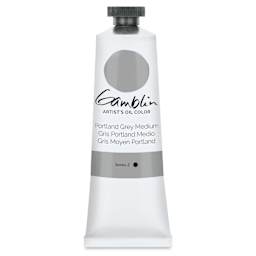 Gamblin Artist's Oil Color - Portland Gray Medium, 37 ml tube