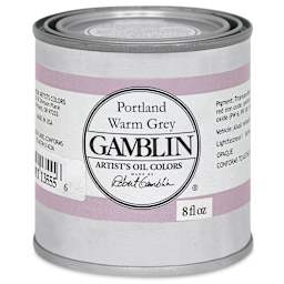 Gamblin Artists' Oil Color - Portland Warm Gray, 8 oz can