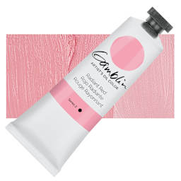 Gamblin Artist's Oil Color - Radiant Red, 37 ml tube and swatch