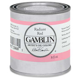 Gamblin Artist's Oil Color - Radiant Red, 8 oz Can