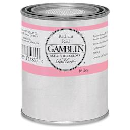 Gamblin Artist's Oil Color - Radiant Red, 16 oz Can