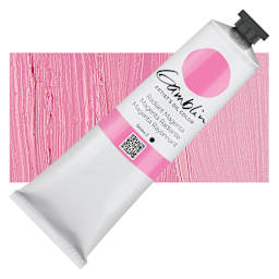 Gamblin Artist's Oil Color - Radiant Magenta, 150 ml tube and swatch