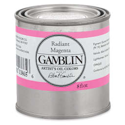 Gamblin Artist's Oil Color - Radiant Magenta, 8 oz Can