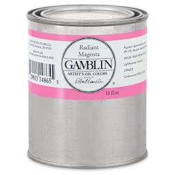 Gamblin Artist's Oil Color - Radiant Magenta, 16 oz Can