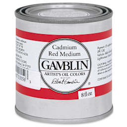 Gamblin Artist's Oil Color - Cadmium Red Medium, 8 oz Can