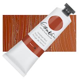 Gamblin Artist's Oil Color - Venetian Red, 37 ml tube and swatch