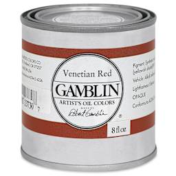 Gamblin Artist's Oil Color - Venetian Red, 8 oz Can