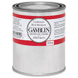 Gamblin Artist's Oil Color - Cadmium Red Medium, 16 oz Can