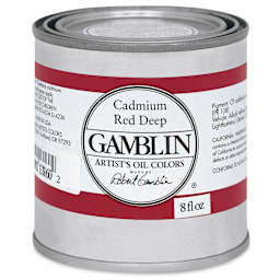 Gamblin Artist's Oil Color - Cadmium Red Deep, 8 oz Can