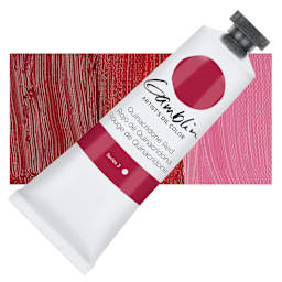 Gamblin Artist's Oil Color - Quinacridone Red, 37 ml tube and swatch