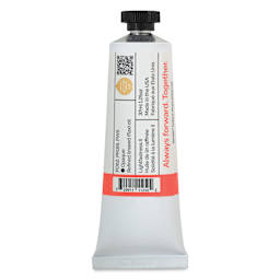 Back of Gamblin Artist's Oil Color - Coral, 37 ml tube