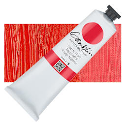 Gamblin Artist's Oil Color - Naphthol Red, 150 ml tube and swatch