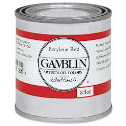Gamblin Artist's Oil Color - Perylene Red, 8 oz Can